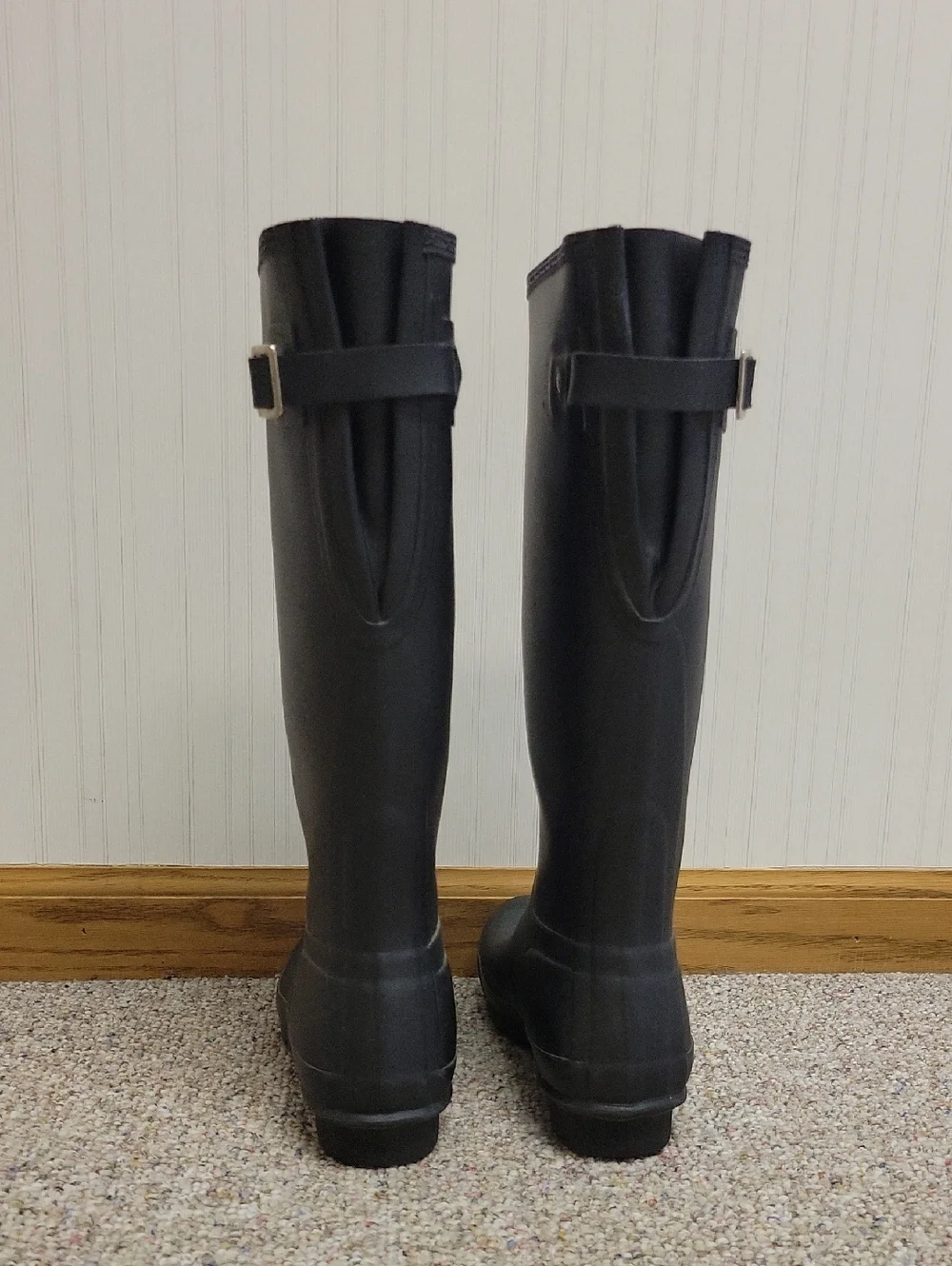 Hunter Women's Original Tall Rain Boots - Black Sz 7. Farmhouse Old Money